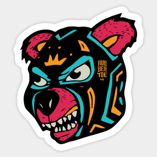 Lucha Bear Sticker